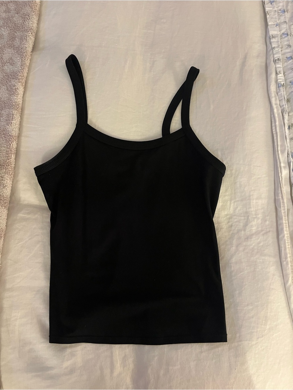 ALO Yoga Black Spaghetti Strap Tank Top